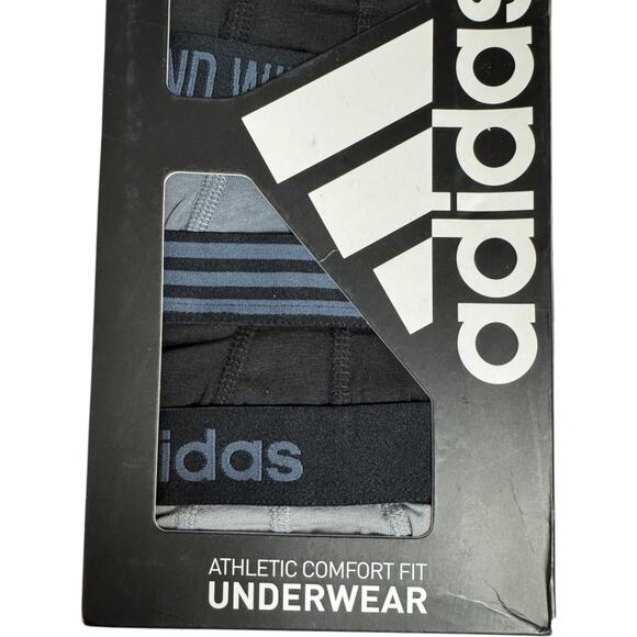 Adidas Men’s Core Cotton Trunk Underwear 4-Pack XXL 46-48 Black Grey Stretch - Picture 12 of 12